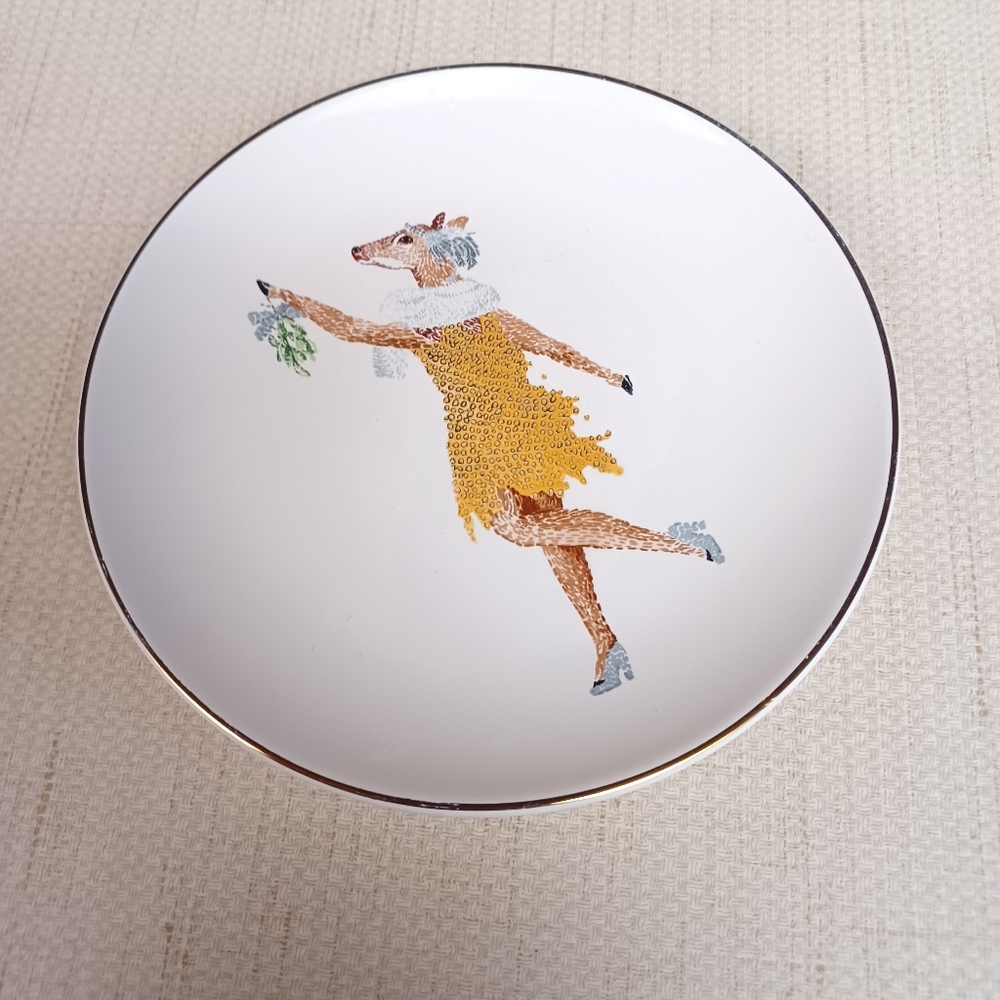 Deer floral boho desert Plate Threshold